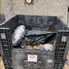Large storage crate with lid