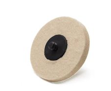 Glass Polish 11102 - Quick-Lock Felt Buffing Pad / 3" (75 mm) - 3 pk Felt Pads