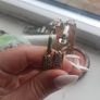 Silver look loop earrings  worn once Image 2