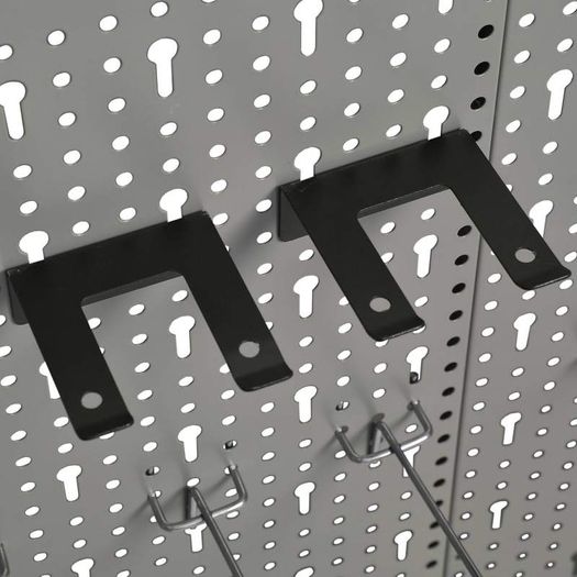 Wall-mounted Peg Boards 4 pcs 40x58 cm Steel