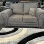 Kensington Grey Fabric Fullback Cushions Sofa Image 3
