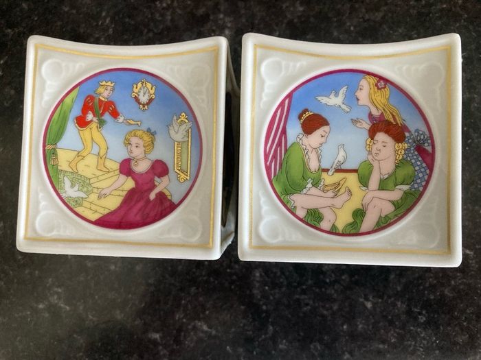 2002 HutschenReuther Candle Holders