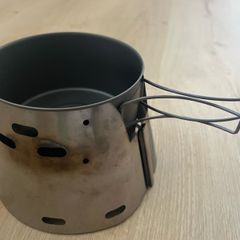 Camping pot and stove: Traildesigns SideWinder Ti-Tri pot stand, burner and 900ml pot