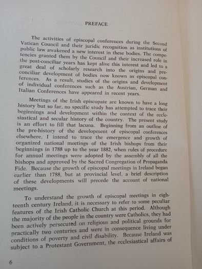 Irish Episcopal Meetings, 1788-1882 by Sean Cannon (HQ737)