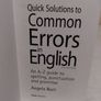 Quick Solutions To Common Errors In English Book Image 4