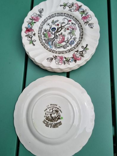 Myott Indian Tree Cake Plates (6)