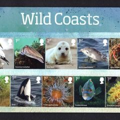 2021 Great Britain Wild Coasts Commemorative Stamps and Miniature Sheet Presentation Pack
