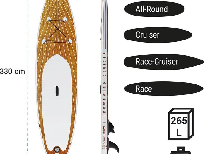 SUP Capital Sports Downwind Cruiser 10.8 stand up paddle board