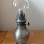vintage French petit oil lamp works Image 5