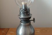 vintage French petit oil lamp works