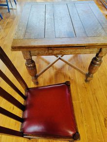 Antique kitchen table