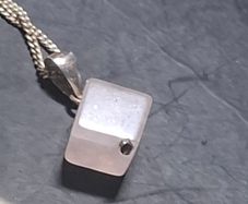 Silver rose quartz