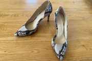Snake print heels
