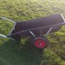 Galvanized calf barrow Image 3