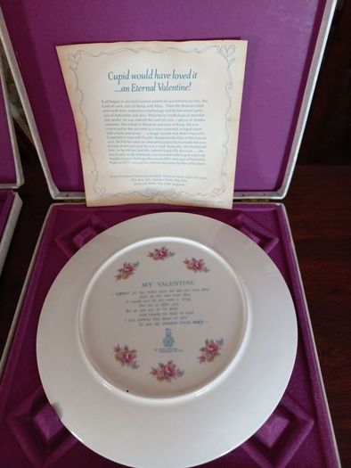 Valentines Present Vintage Royal Doulton St. Valentine Plates