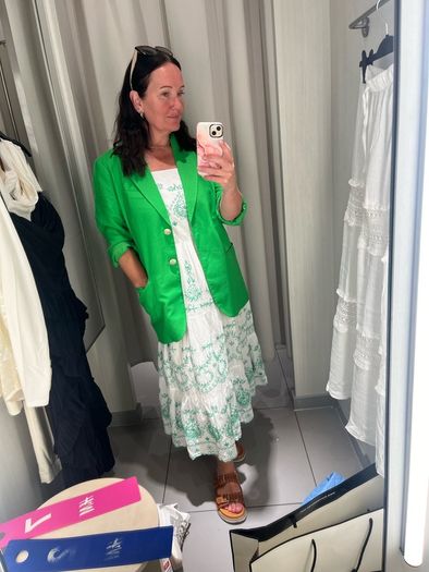 summer  dress and blazer