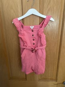 River Island Girls pink playsuit aged 2-3 years