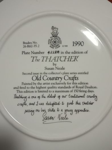 Vintage Royal Doulton Collector Plate x2