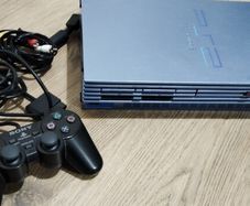 Ps2 Playstation 2 Limited edition Aqua Refurbished Original black controller