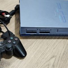 Ps2 Playstation 2 Limited edition Aqua Refurbished Original black controller