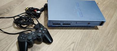 Ps2 Playstation 2 Limited edition Aqua Refurbished Original black controller