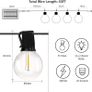 NEW SALE | Solar String Lights Outdoor, 15M/50FT 25 LED Solar Festoon Lights Outdoor, Waterproof 4 Modes Garden Lights for Patio Gate Yard Fence Trees Wedding Party Image 6