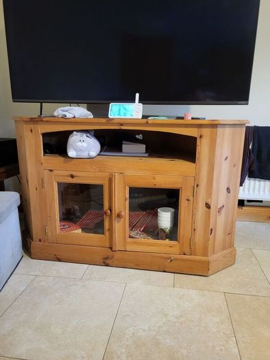 Corner unit cupboard and TV stand