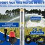 Deep Well Submersible Water Pump 750W  Borehole Farm Irrigation Image 2