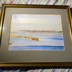 picture simon leggie or heggie watercolour Roundstone Co Galway dated 1993