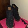 Mulberry Ink Blue Studded Wedges Size 41 Image 4