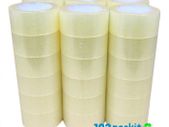Lot of 6 rolls clear packaging tape premium 66 meters long x 50 mm wide industrial quality