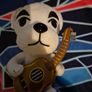 Animal Crossing New Leaf KK Slider Stuffed Plush Toy Sitting Guitar PRE-OWNED Image 3