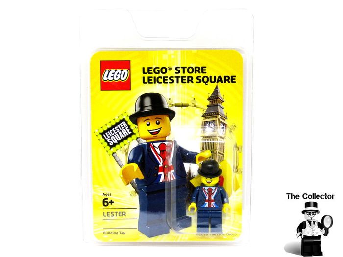 Lego Lester Minifigure London Leicester Square Limited Edition Exclusive Unnumbered Employee Version Very Rare This is Not Marked With Assigned Number As You Will See In The Pictures