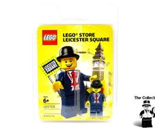 Lego Lester Minifigure London Leicester Square Limited Edition Exclusive Unnumbered Employee Version Very Rare This is Not Marked With Assigned Number As You Will See In The Pictures