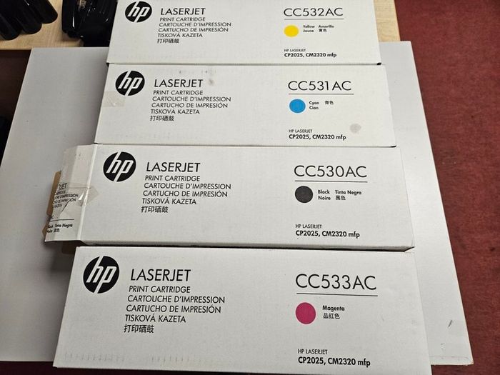 Free ink cartridges HP laserjet CP2025, CM2320