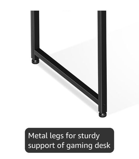 L Shaped Gaming Desk with Drawers & Shelf, 110 x 80 cm