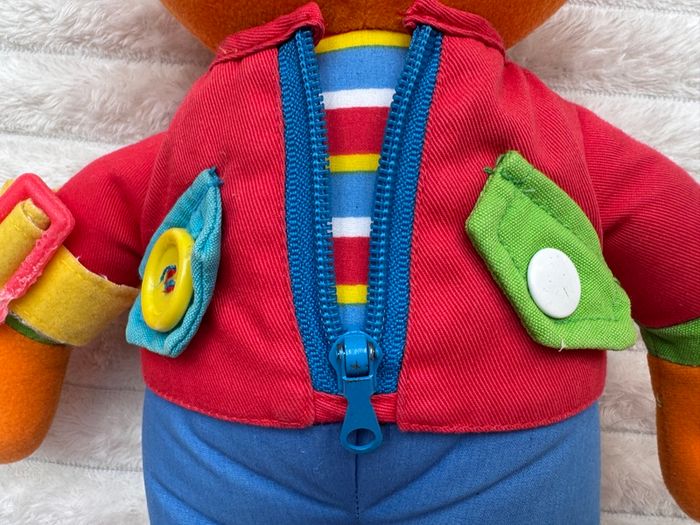Playskool Dress Me Up Ernie Sesame Street Plush 1990 Vintage approx. 35 cm. Used Damaged Please see photos