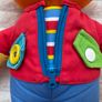Playskool Dress Me Up Ernie Sesame Street Plush 1990 Vintage approx. 35 cm. Used Damaged Please see photos Image 8