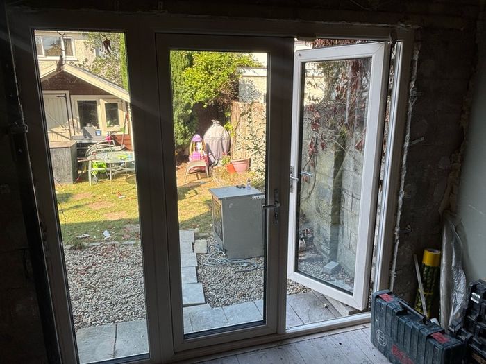 French Doors with side panel