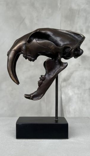 Sabre-Tooth Tiger (20cm) - Bronze, Signed