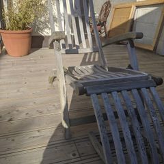 Teak deck chair