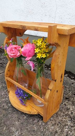 Rustic floating / stand flower vases / display