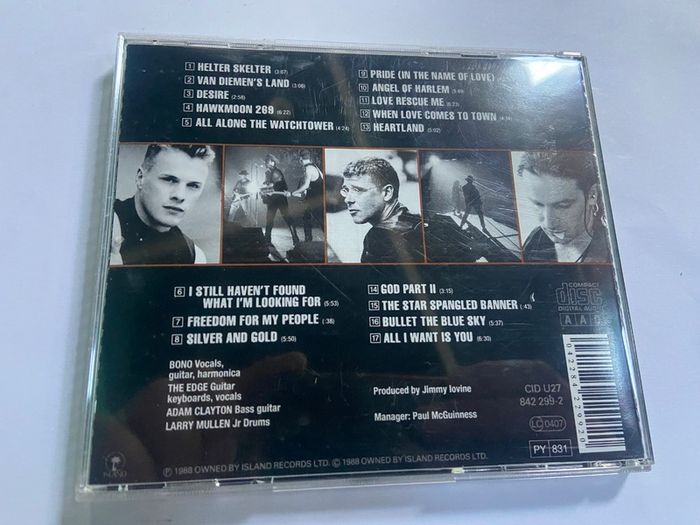 U2 Rattle & Hum CD