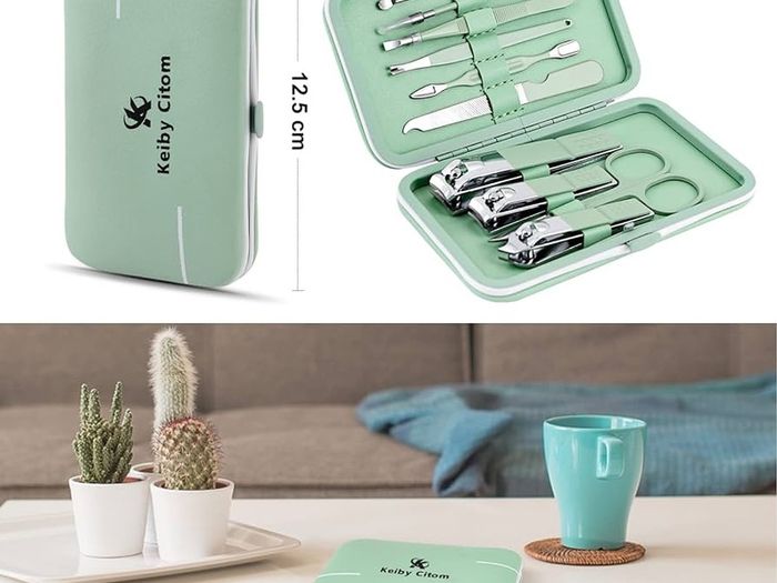 NEW SALE | 10pcs Professional Nail Clippers Kit Pedicure Care Tools-Stainless Steel Grooming Tools for Travel