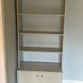 Grey Wooden Bookcase Display Shelf Dutch design Image 4