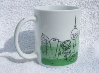 BERLIN mug (Ampelmann brand) - a finely made souvenir mug from Berlin (c.2000)