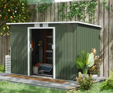 9ft x 4ft Corrugated Garden Metal Storage Shed