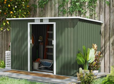 9ft x 4ft Corrugated Garden Metal Storage Shed