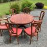 Round dining table and 6 chairs Image 2