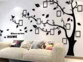 Tree Wall Stickers 3D DIY Tree Wall Decal Art Murals Large Family Photo Frames Tree Decoration for Living Room Bedroom Kindergarten Nursery Restaurant Home Decor